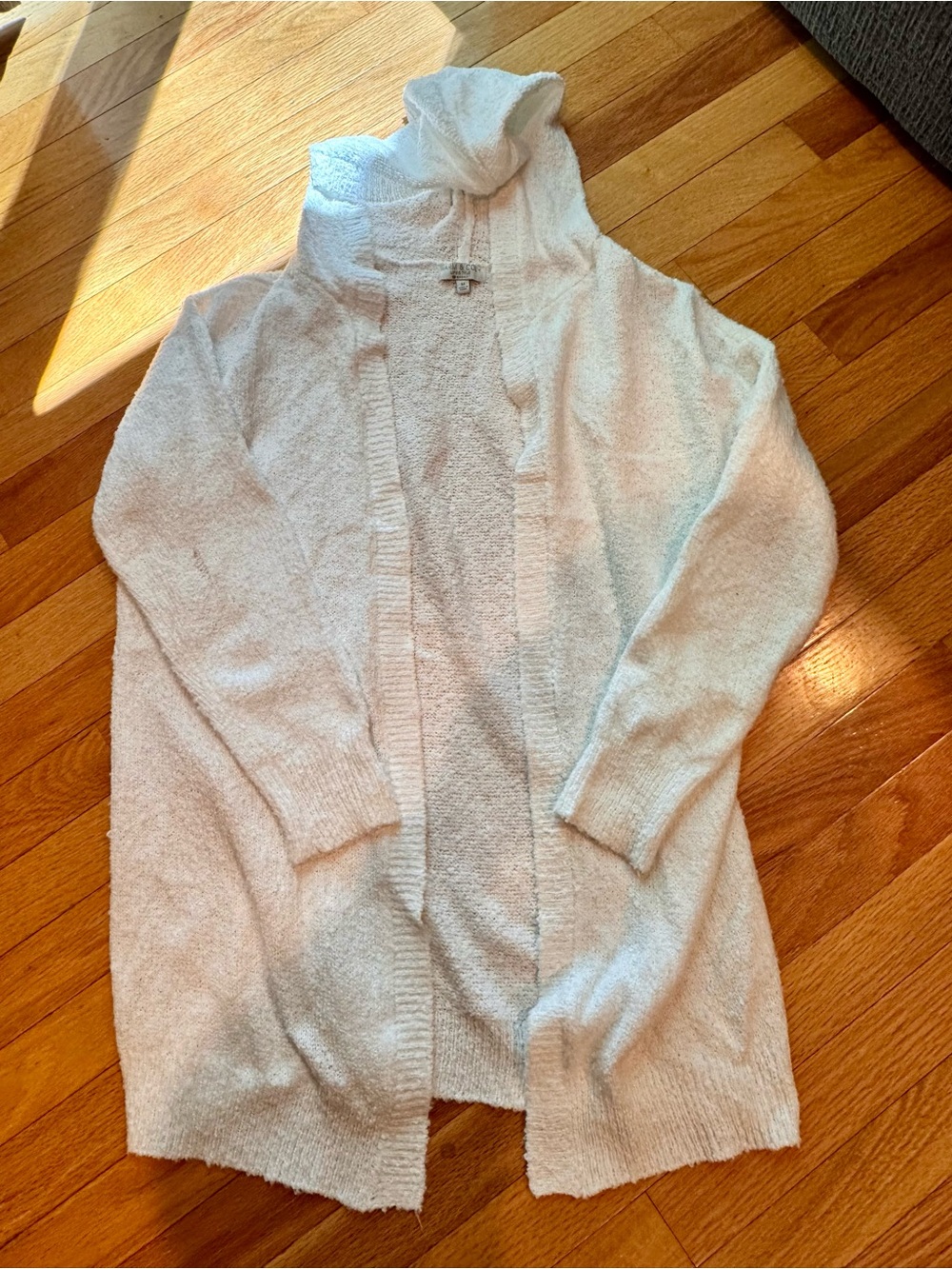 White Hooded Cardigan